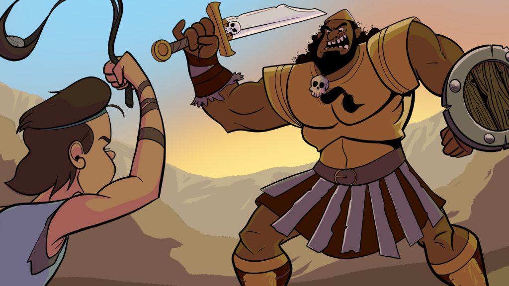 Bible artwork - David and Goliath