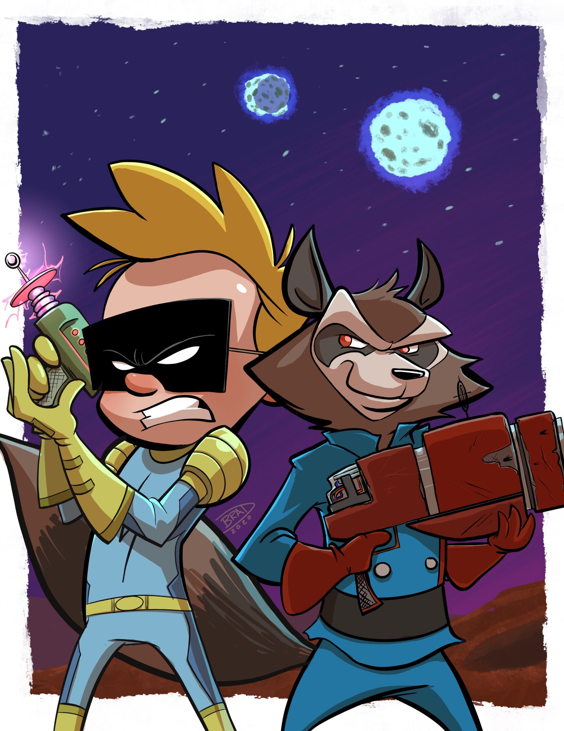 Team up: Spaceman Spiff and Rocket Raccoon