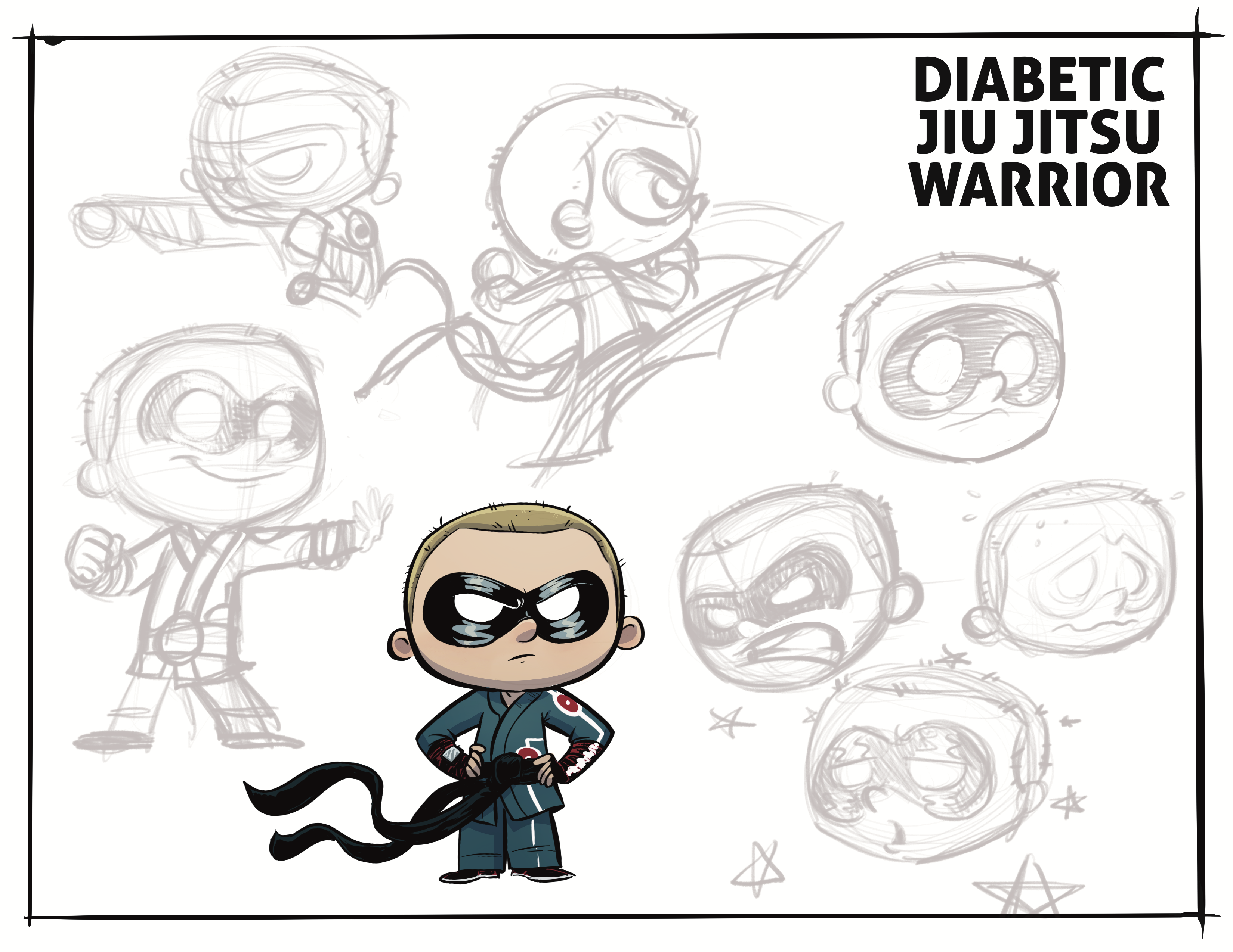 Diabetic Jiu Jitsu Warrior – Comic book